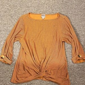 Como Vintage Striped Orange and Black